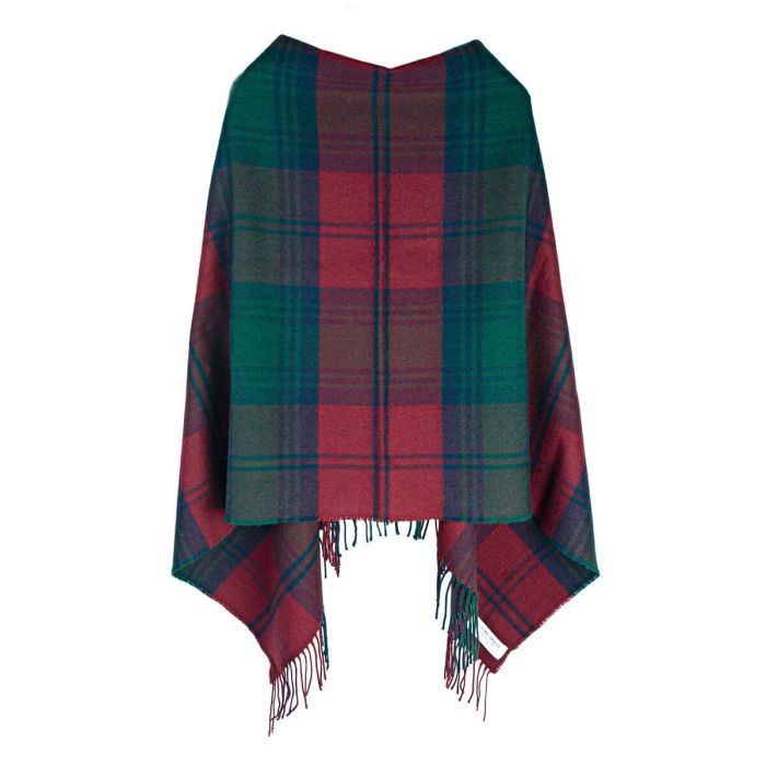 Linsday Modern Tartan Lambswool Poncho