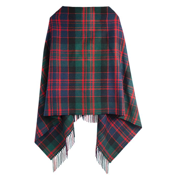 Georgia MacDonald Clan Modern Tartan Lambswool Poncho