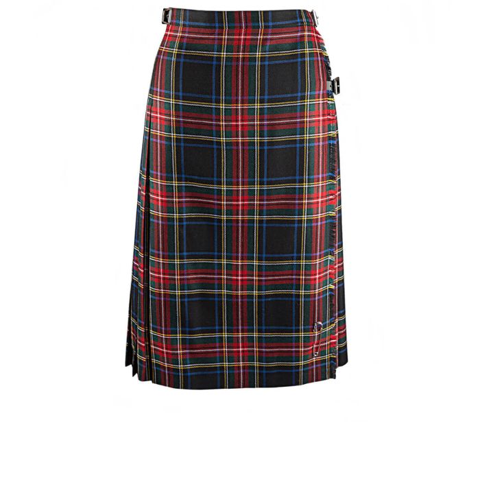 Ladies Tartan Kilted Deep Pleat Skirt