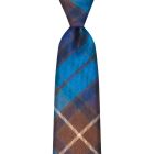 Buchanan Blue Modern Tartan Tie