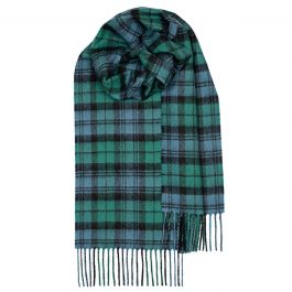 Campbell of Argyll Tartan Scarf Scottish Wool Clan Scarves Green 
