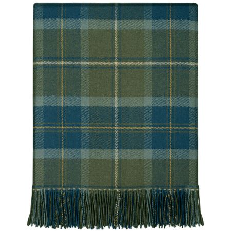 Borders Scottish Borderland Tartan Lambswool Blanket