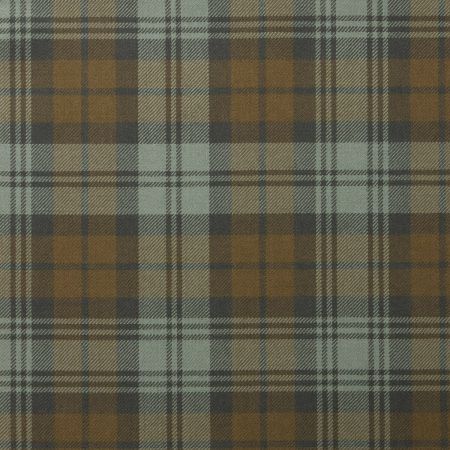 Black Watch Weathered Light Weight Tartan Fabric-Front