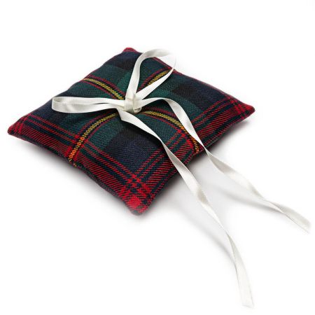 Made to Order Reiver Tartan Wedding Ring Cushion