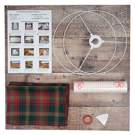 Made to Order Reiver Lightweight Tartan Lampshade Kit and Fabric