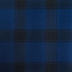 Royal/Black Buffalo Type Check Lightweight Fabric