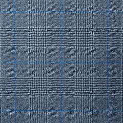 Navy/Royal Glen Check Lightweight Fabric