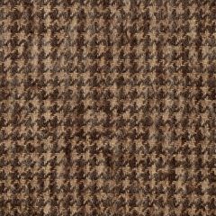 Dogtooth Camel Wool Blend Mohair Tweed Fabric Sample