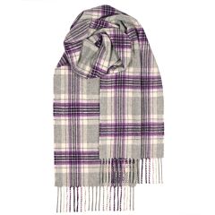 Beau Lochcarron Platinum Jubilee Tartan Cashmere Scarf