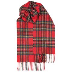 Beau Stewart Royal Modern Tartan Luxury Cashmere Scarf