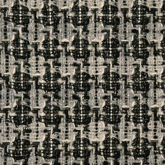 Black, White & Grey Texture Check Wool Tweed Fabric