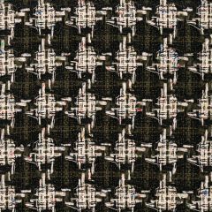 Olive / Black Check Wool Tweed Fabric Sample