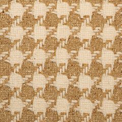 Camel and Cream Houndstooth Multi Wool Tweed Fabric