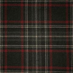 Bracken Stewart Graphite Heavyweight Wool Tartan Fabric Sample
