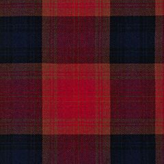 Navy & Red Plaid Lightweight Fabric