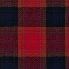 Navy & Red Plaid Lightweight Fabric