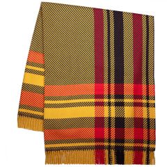 Darcy Slate Coast Tartan Luxury Wool Throw