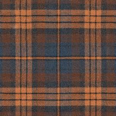 Large Rust Check Soft Wool Recycled Blend Tweed Fabric Sample