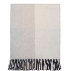 Innes Sunset Mist Check Luxury Cashmere Blanket