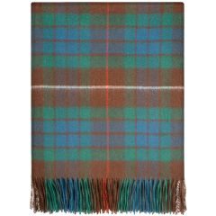 Fraser Hunting Ancient Tartan Lambswool Blanket