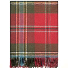 Border MacLean of Duart Weathered Tartan Lambswool Blanket