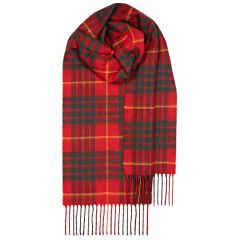 Bowhill Cameron Modern Tartan Lambswool Scarf