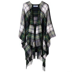 Georgia Thomson Camel Lambswool Poncho | Lochcarron of Scotland