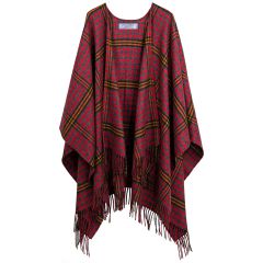 Red Red Rose Tartan Lambswool Serape