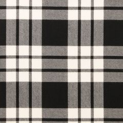 MacFarlane Black & White Lightweight Tartan Fabric