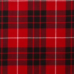Munro Black & Red Lightweight Tartan Fabric