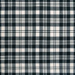 Scott Black & White Modern Lightweight Tartan Fabric