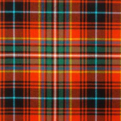 MacInnes Red Ancient Heavyweight Tartan Fabric