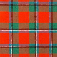 Sinclair Red Ancient Heavyweight Tartan Fabric