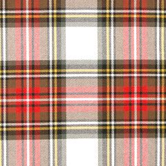 Stewart Dress Weathered Heavyweight Tartan Fabric