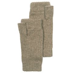 Ladies Otter Light Brown Cashmere Fingerless Gloves