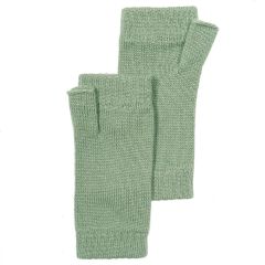 Ladies Tethys Sage Green Cashmere Fingerless Gloves