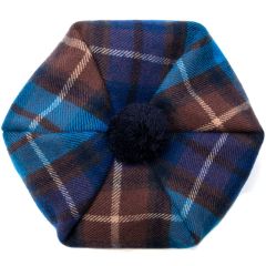 Buchanan Blue Tartan Brushed Wool Tam