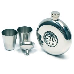 Hip Flask with Celtic Knot Design