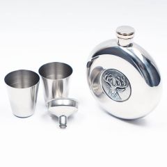Hip Flask with Stag Design