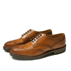 Loake Tan Chester Brogue Shoes