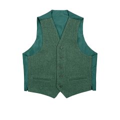 Estate Mangers Green Shetland Tweed 5 Button Kilt Waistcoat