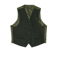 Forrester Green Shetland Tweed 5 Button Kilt Waistcoat