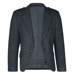 Porters Grey Shetland Tweed Crail Kilt Jacket