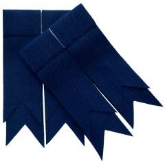 Navy Blue Plain Coloured Garter Flashes