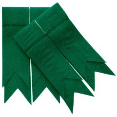Green Ancient Plain Coloured Garter Flashes
