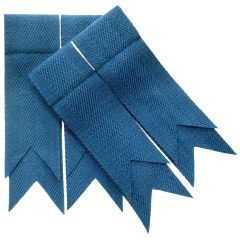Blue Ancient Plain Coloured Garter Flashes