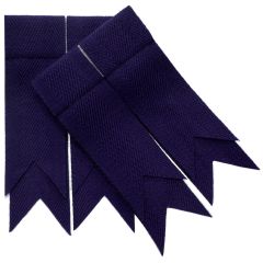 Purple Plain Coloured Garter Flashes