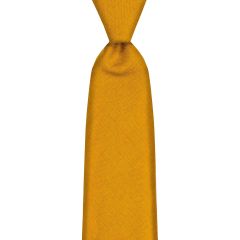 Gold Plain Coloured Wool Tie