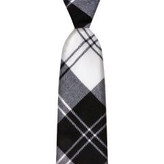 Erskine Black/White Tartan Tie