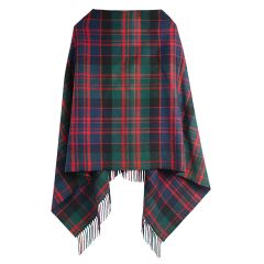 Georgia MacDonald Clan Modern Tartan Lambswool Poncho